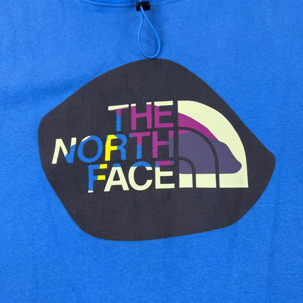 The North Face Hoodie Mens XL Blue Walls Are Meant For Climbing Graphic Pullover